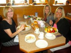 Friends enjoying lunch at Bentley's Pancake House & Restaurant in Wood Dale