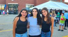 Friends enjoying the Big Greek Food Fest of Niles