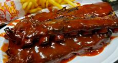 The famous BBQ Ribs at Billy Boy's Restaurant in Chicago Ridge