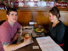 Friends enjoying lunch at Billy Boy's Restaurant in Chicago Ridge