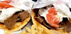 The famous Gyros Pita at Billy Boy's Restaurant Chicago Ridge