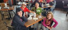 Family enjoying lunch at Billy Boy's Restaurant in Chicago Ridge