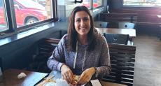 Customer enjoying lunch at Billy Boy's Restaurant in Chicago Ridge