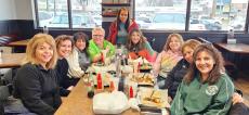 Local school staff enjoying lunch at Billy Boy's Restaurant in Chicago Ridge