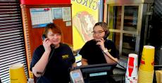 Friendly staff at Brandy's Gyros in Chicago