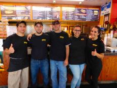 Hard working crew at Brandy's Gyros in Chicago