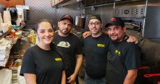 Hard working staff at Brandy's Gyros in Chicago