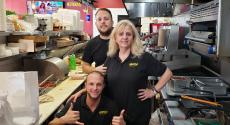 Hard working staff at Brandy's Gyros in Schaumburg