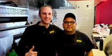 Hard working kitchen crew at Brandy's Gyros in Schaumburg