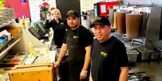 Hard working kitchen crew at Brandy's Gyros in Schaumburg