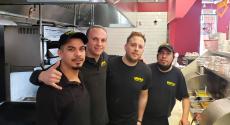 Hard working kitchen crew at Brandy's Gyros in Schaumburg