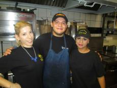 Friendly staff at Burger Baron Restaurant in Chicago
