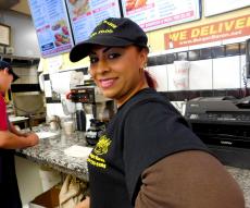 Friendly staff at Burger Baron Restaurant in Chicago
