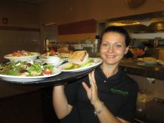 Friendly server at Butterfield's Pancake House & Restaurant in Northbrook