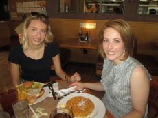 Friends enjoying meals at Butterfield's Pancake House & Restaurant in Naperville