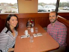 Couple enjoying breakfast at Butterfield's Pancake House & Restaurant in Northbrook