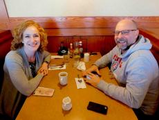 Friends enjoying lunch at Butterfield's Pancake House & Restaurant in Northbrook