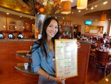 Friendly hostess at Butterfield's Pancake House & Restaurant in Northbrook