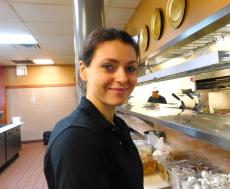 Friendly server at Butterfield's Pancake House & Restaurant in Northbrook