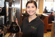 Friendly server at Butterfield's Pancake House & Restaurant in Wheaton