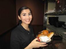 Friendly server at Butterfield's Pancake House & Restaurant in Wheaton