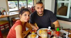 Couple enjoying breakfast at Butterfield's Pancake House & Restaurant in Wheaton