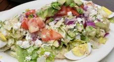 The famous Tossed Salad at Charcoal Flame Grill in Morton Grove