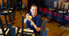 Friendly staff taking a break at Charkie's Restaurant in Carol Stream