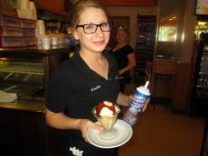 Friendly server at Christy's Restaurant & Pancake House in Wood Dale