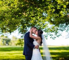 Newlyweds enjoying their wedding day at Concorde Banquets in Kildeer