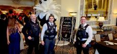 Police officers supporting prom dance at Cotillion Banquets in Palatine