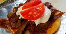 The famous gyros sandwich at Craving Gyros in Lake Zurich