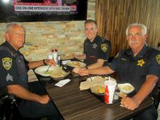 The community's finest enjoying lunch at Dengeo's Restaurant in Skokie