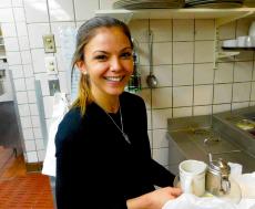 Friendly server at Downers Delight Pancake House & Restaurant in Downers Grove