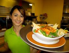 Friendly server at Downers Delight Pancake House & Restaurant in Downers Grove