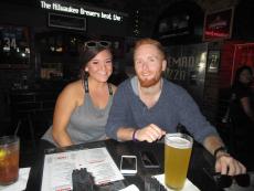 Couple enjoying lunch at Draft Picks Sports Bar in Naperville