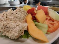 The Tuna & Fruit Plate at Eggs Inc. Chicago in Streeterville