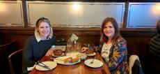 Friends enjoying lunch at Ellwood Steak & Fish House in DeKalb