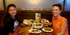 Friends enjoying lunch at Ellwood Steak & Fish House in DeKalb