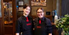 Friendly servers at Ellwood Steak & Fish House in DeKalb