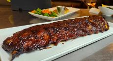 The famous BBQ Ribs at Ellwood Steak & Fish House in DeKalb