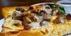 The famous Philly Steak Sandwich at Ellwood Steak & Fish House in DeKalb