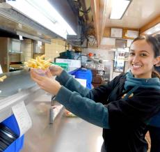 Friendly staff at Franksville Restaurant in Chicago