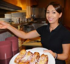 Friendly server at Georgie V's Pancakes & more in Northbrook 