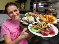 Friendly server at Niko's Breakfast Club in Oak Lawn