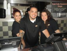 Friendly crew at Dengeos Restaurant in Skokie