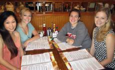 Friends ready to order at Billy's Pancake House Restaurant in Palatine