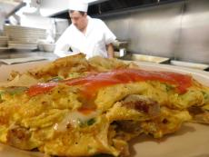 The hearty South of the Border Omelet at George's Restaurant in Oak Park