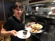 Service with a smile at George's Restaurant in Oak Park