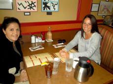 Friends enjoying lunch at Georgie V's Pancakes & More in Northbrook